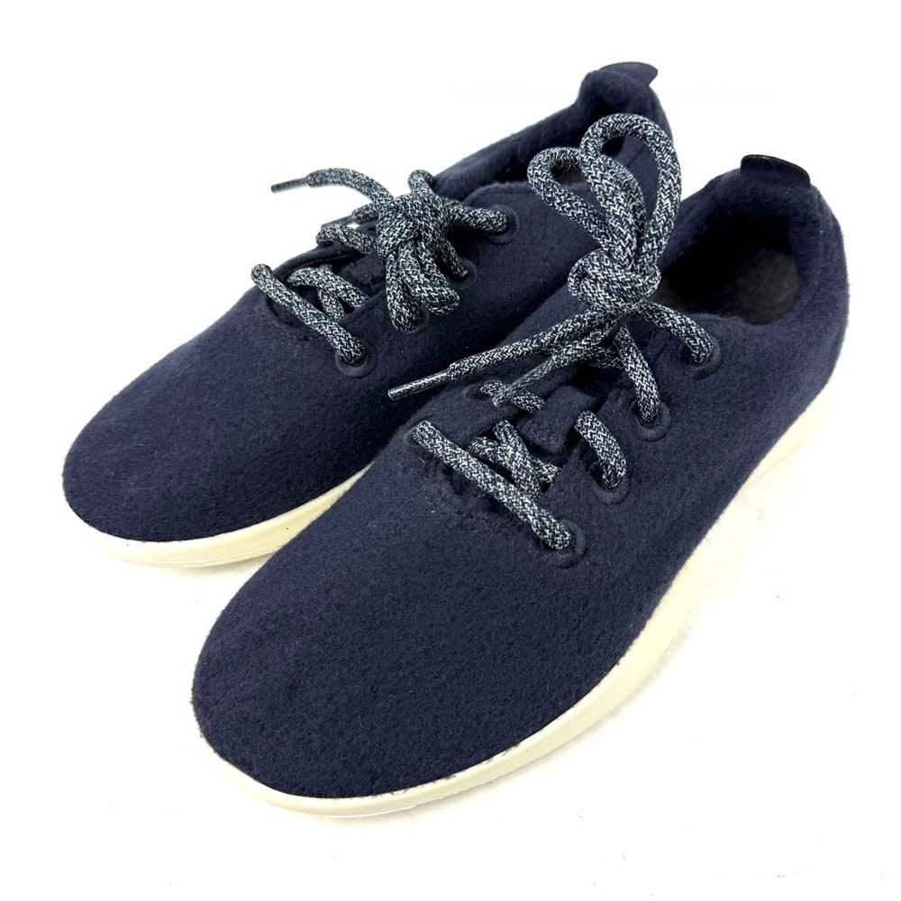 Allbirds Wool Runners 8 Blue Merino Lace Up‎ Womens Sneakers Shoes Worn Once